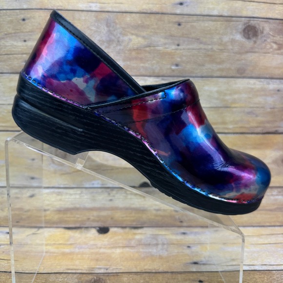 Dansko Clogs Womens 40 EU (9.5-10) Multicolor Leather Professional Nursing Y2K - Picture 5 of 16